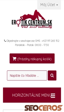 erotikcentrum.sk mobil előnézeti kép
