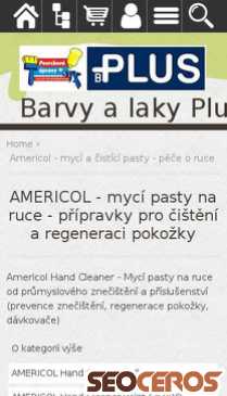 eshop.barvyplus.cz/cz-kategorie_628170-0-americol-myci-pasty-na-ruce-pripravky-pro-cisteni-a-regeneraci-pokozky.html mobil Vorschau