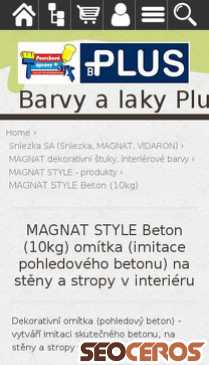 eshop.barvyplus.cz/magnat-style-beton-10kg-omitka-imitace-pohledoveho-betonu-na-steny-a-stropy-v-interieru mobil náhled obrázku