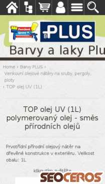 eshop.barvyplus.cz/top-olej-uv-1l-polymerovany-olej-smes-prirodnich-oleju mobil anteprima