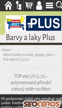 eshop.barvyplus.cz/top-olej-uv-2-7l-polymerovany-prirodni-olejovy-nater-na-drevo mobil náhled obrázku