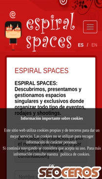 espiralspaces.com mobil előnézeti kép