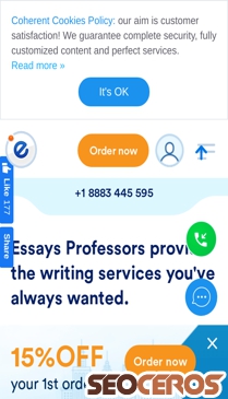 essaysprofessors.com mobil vista previa