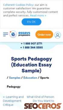 essaysprofessors.com/samples/education/sports-pedagogy.html mobil preview