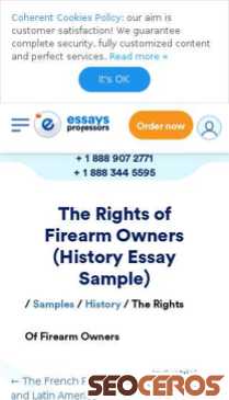 essaysprofessors.com/samples/history/the-rights-of-firearm-owners.html mobil förhandsvisning