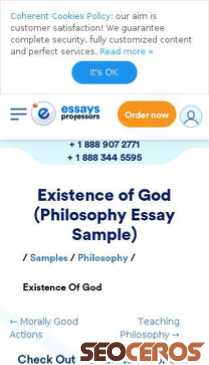 essaysprofessors.com/samples/philosophy/existence-of-god.html {typen} forhåndsvisning
