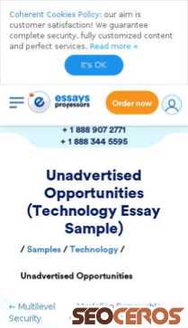 essaysprofessors.com/samples/technology/unadvertised-opportunities.html mobil preview