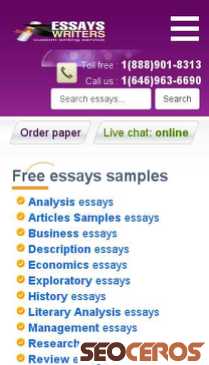 essayswriters.com/essays.html mobil previzualizare