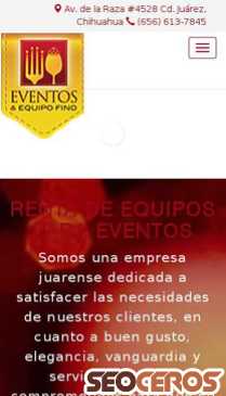 eventosequipoybanquetes.com mobil förhandsvisning
