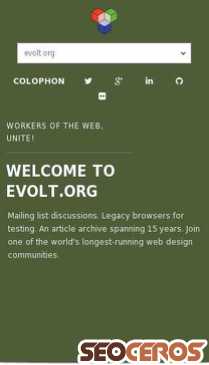 evolt.org mobil előnézeti kép
