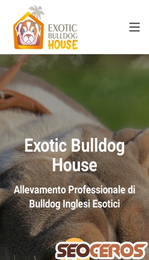 exoticbulldoghouse.com mobil előnézeti kép