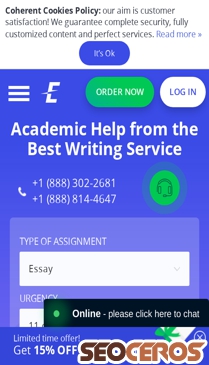 express-essays.com mobil förhandsvisning