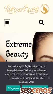 extremebeauty.hu mobil preview