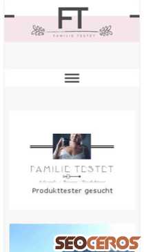 familie-testet.com mobil Vorschau