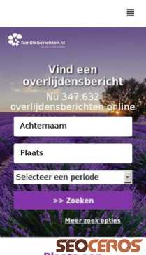 familieberichten.nl mobil előnézeti kép