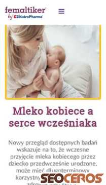 femaltiker.pl/karmienie-piersia/mleko-kobiece-a-serce-wczesniaka mobil obraz podglądowy