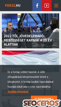 fidesz.hu mobil előnézeti kép
