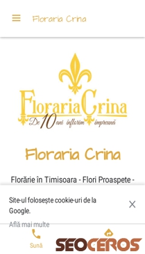 florariacrina.business.site mobil Vista previa