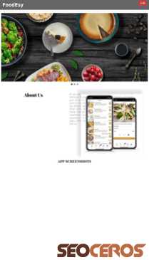 foodesy.com mobil förhandsvisning