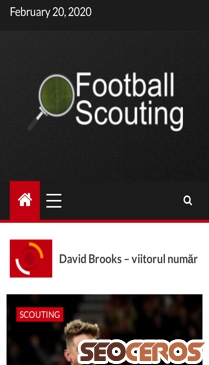 footballscouting.ro mobil obraz podglądowy