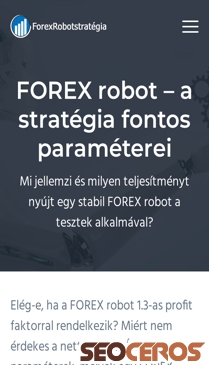 forexrobotstrategia.hu/forex-robot mobil előnézeti kép