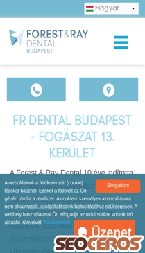 frdental.hu mobil előnézeti kép