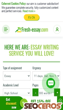 fresh-essay.com mobil preview