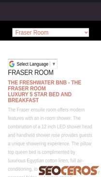 freshwaterbnb.com/freshwaterbnb-fraser-room.html mobil preview