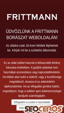 frittmann.hu mobil előnézeti kép