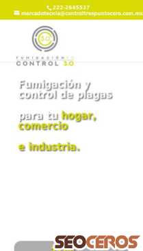 fumigacionycontroldeplagas.mx mobil náhľad obrázku
