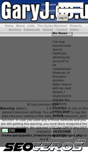 garyj.co.uk mobil obraz podglądowy