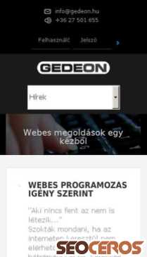 gedeon.hu mobil előnézeti kép