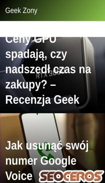 geekzony.pl mobil Vorschau