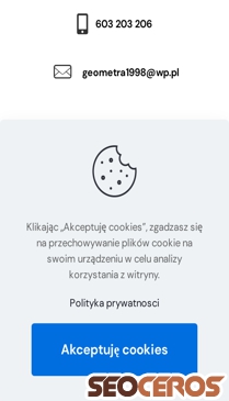 geodeta-zychlinski.pl mobil obraz podglądowy