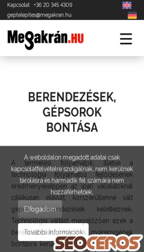 gepsortelepites.hu/berendezesek-es-gepsorok-bontasa mobil obraz podglądowy