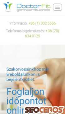 gerinc-klinika.hu mobil Vista previa