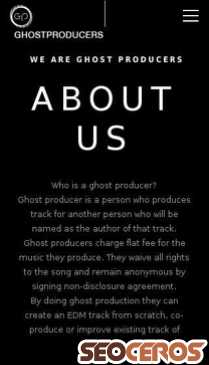 ghostproducers.com mobil preview