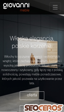 giovannimeble.pl mobil förhandsvisning