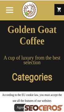 goldengoatcoffee.co.uk mobil előnézeti kép