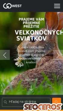 gowest.sk mobil előnézeti kép