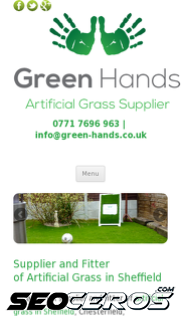 green-hands.co.uk mobil anteprima