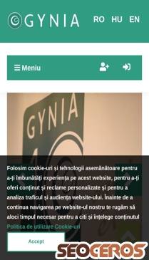 gynia.ro mobil Vorschau