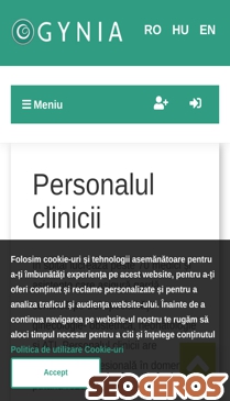 gynia.ro/pagini/personalul-clinicii mobil previzualizare