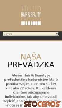 hairandbeauty.sk mobil preview