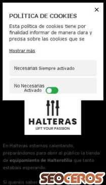 halteras.es mobil preview