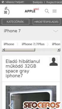 hasznaltalma.hu/aprohirdetesek/iphone/iphone-7-7plus/iphone-7/elado-hibatlanul-mukodo-32gb-space-gray-iphone7-60865 mobil anteprima