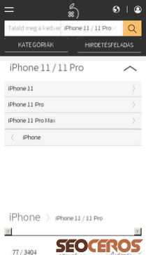 hasznaltalma.hu/iphone/iphone-11-11-pro mobil preview