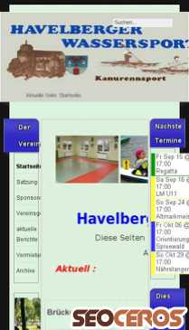 havelberger-wassersportverein.de mobil obraz podglądowy