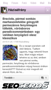 hazisafrany.hu mobil előnézeti kép