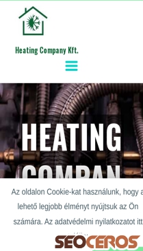heatingcompany.hu mobil preview